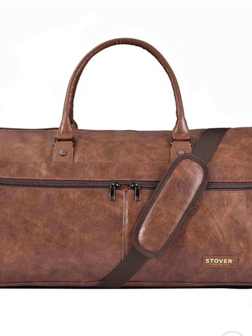 Stover 2-in-1 Garment + Duffel Bag Brown leatherette Travel Bag
